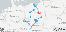 Circuit complet des sites incontournables de la République tchèque et de la Pologne (20 destinations) - 20 destinations