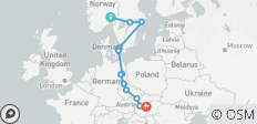 Pays scandinaves et Europe de l\'Est, avec arrivée à Budapest (13 destinations) - 13 destinations