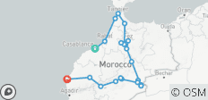 Circuit réservé aux femmes : le Maroc dans son intégralité, avec une étape finale sur la côte atlantique - 12 jours - 21 destinations