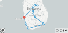 De ultieme reis door Sri Lanka - 16 bestemmingen