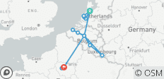 10-tägige Reise nach Amsterdam, Brüssel und Paris: Entdecken Sie das Beste der Niederlande, Belgiens und Frankreichs - 15 Destinationen