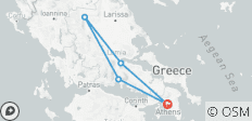 Circuit privé de deux jours au départ d\'Athènes : Delphes, les Météores et les Thermopyles - 5 destinations
