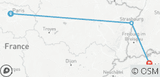 7 jours de Noël au cœur de l'Europe (Paris, Strasbourg et Zurich)