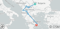 9 días: De las maravillas de los Balcanes a los lugares emblemáticos de Grecia: de Sofía a Atenas - 9 destinos