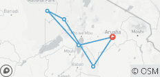 Prachtige landschappen van het noordelijke circuit van Tanzania - 6 bestemmingen