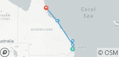 L\'expérience de Brisbane à Cairns : Les dunes de sable et les Whitsundays - 7 destinations