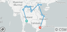 Aventure en Thaïlande, au Laos et au Vietnam - 18 destinations