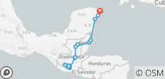 Start in Antigua end in Cancun (A) - 16 destinations 