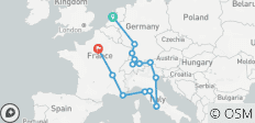 Tapisserie européenne - 16 destinations