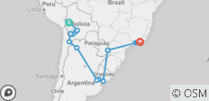 De Bolivia a Brasil: Altiplano y Litoral - 15 destinos
