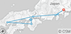  Japan Express: Osaka to Tokyo - 7 destinations 