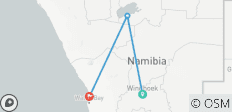 Safari express avec hébergement à Etosha - 3 jours - 3 destinations