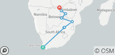 Cape Town, Kruger & Zimbabwe - 13 destinations