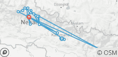 Annapurna Circuit-trekking (van Kathmandu naar Machhapuchhare) - 28 bestemmingen