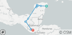 Mayan Trail - 13 destinations
