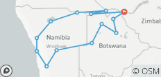 Namibie Botswana Cercle Sud - 14 destinations