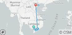 Crucero por el Delta del Mekong: Camboya a Vietnam 8 días - 14 destinos