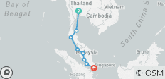 Real Bangkok to Singapore - 8 destinations