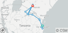 Zanzibar to Nairobi (from Zanzibar to Nairobi) - 11 destinations