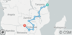 De Stone Town à Vic Falls (from Zanzibar to Victoria Falls) - 13 destinations