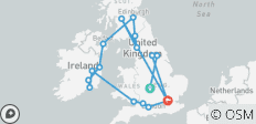 Großbritannien und Irland Highlights keine Übernachtungen in London) - 17 Destinationen