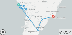 Le meilleur du Pérou, de l\'Argentine et du Brésil - 15 destinations