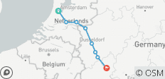 Easy Bike and Barge Tour Amsterdam to Koblenz - 8 destinations