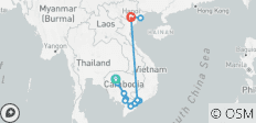  Mekong Delta Adventure: Siem Reap to Hanoi 12-Day - 18 destinations 