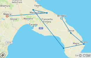 Reisroutes van 10-daagse