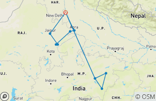 Reisroutes van 2-weekse