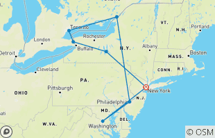 Reisroutes van 7-daagse