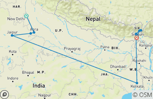 Reisroutes van 2-weekse