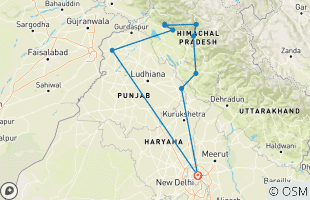 Reiserouten für 2 Wochen
