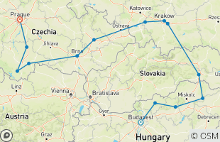 Reisroutes van 10-daagse