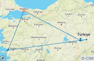 Reiserouten für 7 Tage