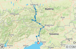 Reiserouten für 2 Wochen