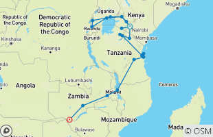 Reisroutes van 1 Maand+