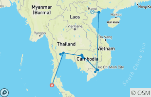 Reiserouten für 2 Wochen