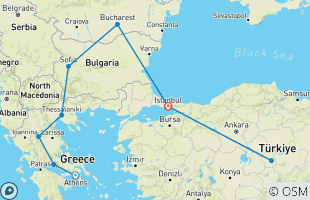 Reisroutes van 2-weekse
