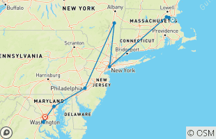 Reisroutes van 10-daagse