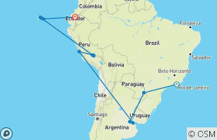 Reisroutes van 3-weekse