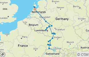 Reisroutes van 10-daagse