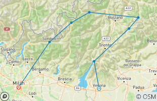 Reisroutes van 10-daagse