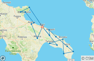 Reiserouten für 2 Wochen