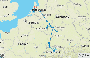 Reisroutes van 2-weekse