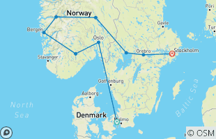 Reisroutes van 2-weekse