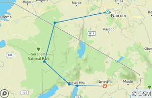 Reisroutes van 10-daagse