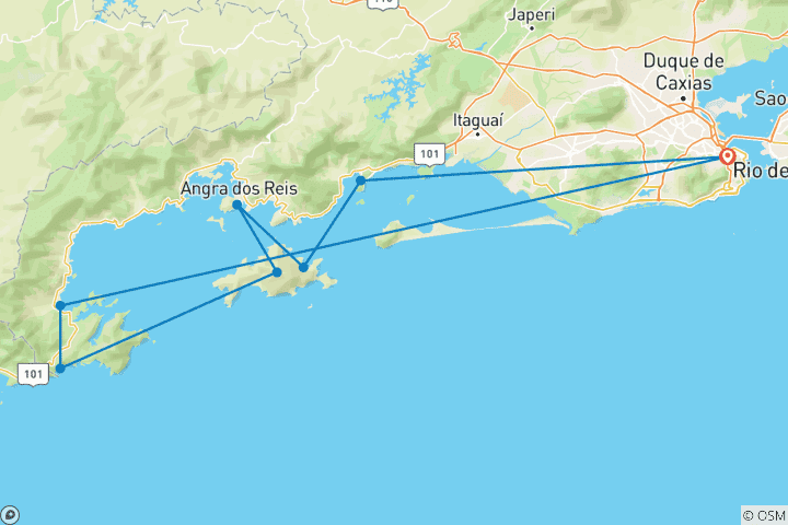 Mapa de Lo mejor de Brasil