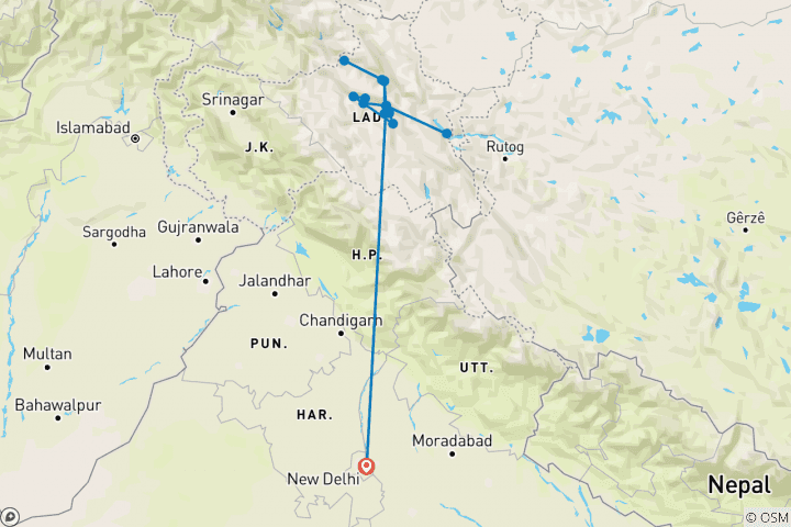 Map of Ladakh Explorer