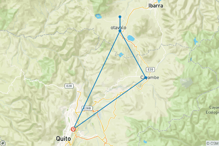 Karte von Träume von Quito - 4 Tage